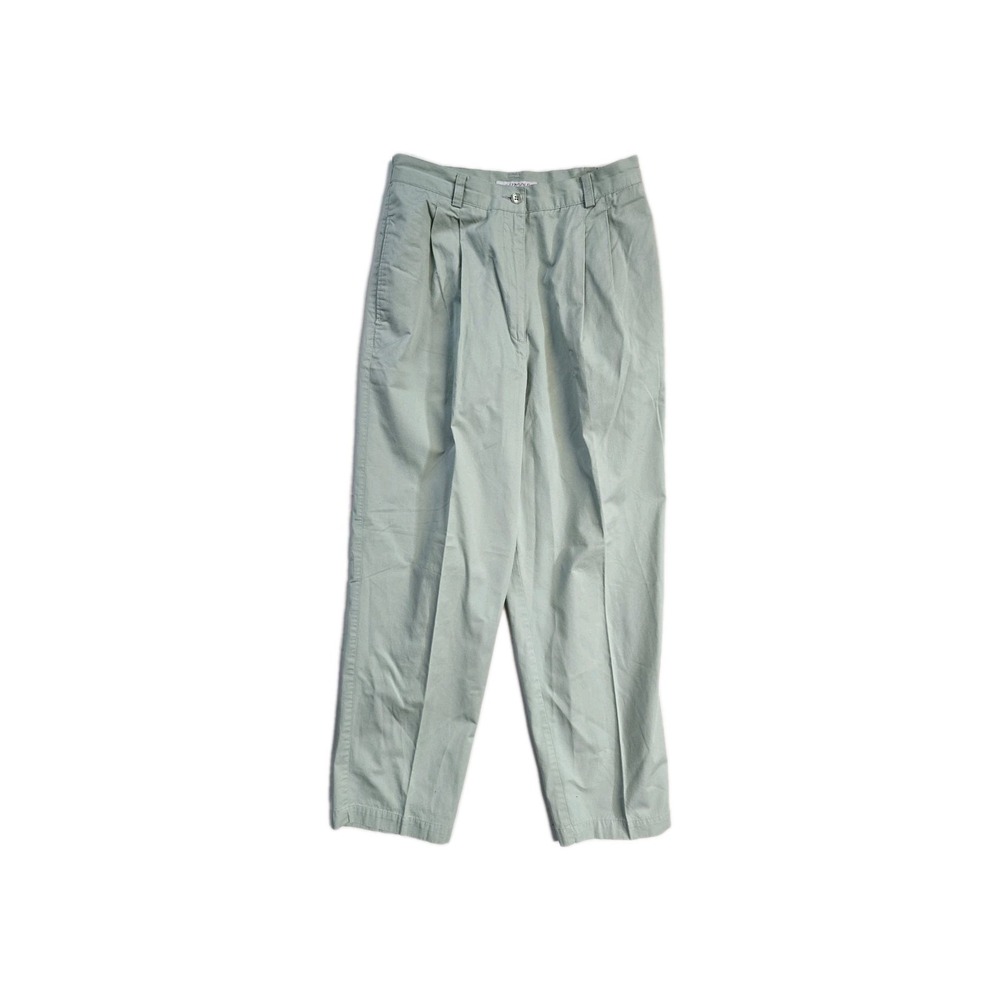 Vintage  Y2K Women's Pleated Pants‎  Green 12 Liz Golf